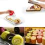Silicone Swiss Roll Cake Mat - Flexible Baking Tray Cookies Mold Bakeware Kitchen Kitchenware Orange