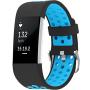 SKYLET Compatible with Fitbit Charge 2 Bands, 3 Pack Breathable Silicone Replacement Sport Wristbands Compatible with Fitbit Charge 2 with Secure Watch Clasp Men Women Large Small