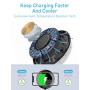 Wireless Charger Pad, Seneo 10W Fast Wireless Charging, 7.5W Compatible iPhone 11/11 Pro/11 Pro Max/XR/Xs Max/Xs/X/8/8P/New Airpods, 10W Compatible Galaxy S10/S9/Note 10/Note 9 (NO AC Adapter)-Black