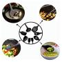 Jiyaru 10 pcs Silicone Kitchen Utensils Heat Resistant Cooking Baking Kitchenware Set Black