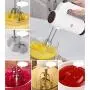BINZHI Egg Beater Electric Household Mini Baking Hand-held Automatic Eggbeater Cream Hair Cake Cake Mixer - White Kitchen gadget