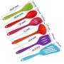 silicone kitchen heat-resistant baking cooking kitchenware set, safe and healthy non-stick pan (set of 6)