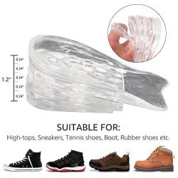 Dr.Foot Adjustable 5-Layer Height Increase Insoles, Silicone Heel Cushion Inserts for Men and Women, Gel Heel Lift Inserts for Leg Length Discrepancy