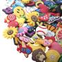 GOGO 10 PCS Kids Rubber Bracelet, Adjustable Wristband Fit Shoe Jibbitz Crocs Charms