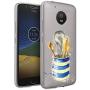 Moto G5 Case, Soft TPU Slim-Fit Flexible Ultra-Thin Clear Case, Full-Body Rugged Bumper Print Kitchenware Case for Moto G5, Transparent