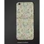 iPhone 6s /6 3D Cell Phone TPU Case Silicone Protective Case Cover for iPhone 6s/6,Tea Party,Pale Colored Tea Time Themed Image with Various Kitchenware and Sweets Pattern,Multicolor