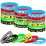 TUPARKA 18 Pcs Video Game Wristbands Rubber Bracelet Game Party Wristbands Supplies for Birthday Party Baby Shower Party Favors, 6 Styles