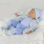 CHAREX Reborn Baby Doll Sleeping Soft Vinyl Newborn Doll Boy, Lifelike Realistic 22 inch Weighted Gift Set for Age 3+