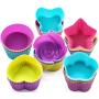 GREENRAIN Reusable Silicone Baking Cups, Muffin Baking Cups, Cup Cake Liners - 6 Shapes Pack of 24