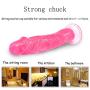 Whtao 7.87 inch Realistic Massager Toys Lifelike Silicone-D?ld? with Suction Cup for Women Whtao (Color : Pink)