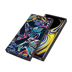 Samsung Galaxy Note 9 Case,Flexible Soft TPU Cover Shell,Slim Silicone Black Rubber Non-Slip Durable Design Protective Phone Case for Samsung Galaxy Note 9 -Butterfly