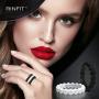 Rinfit Designed Silicone Wedding Ring for Women Set of Thin & Stackable Rings. 3 Rings Pack. Comfortable, Soft Rubber Wedding Bands.