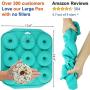Donut Pan - LARGE Silicone Mold For Baking Full Size Doughnuts And Bagels - Nonstick Doughnut Pan/Bagel Pan Made of BPA-Free Food Grade Silicon - FDA and German LFGB approved (Turquoise)