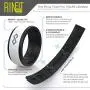 Rinfit Silicone Wedding Ring for Men 1 or 3 Rings Pack. RinfitAir Breathable Design, Silicone Rubber Bands. Mens Wedding Band Size 7-14