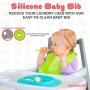 Baby Feeding Set - Silicone Baby Plates and Baby Dishes - Silicone Bibs - Suction Silicone Bowl and Dishes for Toddlers - Includes Toothbrush and Teethers (8 Pieces)