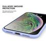 Guarm iPhone XR Case Liquid Silicone Gel Cases with Soft Microfiber Lining Slim Shell Protective Case Cover for Apple iPhone XR (Lgiht Purple)