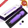 Upgraded Powerful Massager with 20 Magic Vibration Modes, Whisper Quiet, Waterproof, Handheld, Cordless for Neck Shoulder Back Body Massage, Sports Recovery & Muscle Aches - Purple Mini (Purple.)