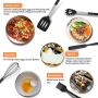 Silicone Cooking Utensil Set 14 Pcs, Uarter Kitchen Utensils Cooking Utensils Set, Non-stick Heat Resistant Silicone Cookware with Stainless Steel Handle - Black
