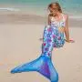 Fin Fun Mermaid Tails for Swimming with Monofin - Kids and Adult Sizes - Limited Edition
