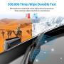 Wiper Blade, METO T6 28" + 17" Windshield Wiper : Water Repellency Polymer Materials Silence Blade, Up to 60% Longer Life, for All Season even Clean Ice & Snow in Winter(Set of 2)