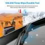 Wiper Blade, METO T6 26inch, 20inch,  24inche, 29inch Windshield Wiper : Water Repellency Polymer Materials Silence Blade, Up to 60% Longer Life, for All Season even Clean Ice & Snow in Winter(Pack of 1)