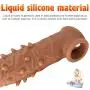 US Shipping Girth Enhancer Silicone Penile Condom Expander Extended Male Chastity Toy Long Sleeves