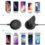 Yootech Wireless Charging Bundle, [2 Pack] Qi-Certified 10W Max Wireless Charging Pad Stand,Compatible with iPhone 11/11 Pro/11 Pro Max/Xs Max/XR/XS, Galaxy Note 10/Note 10 Plus/S10Plus(No AC Adapter)