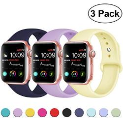 DaQin Band Compatible with Apple Watch 38mm 40mm 42mm 44mm for Women and Men, Sport Replacement Wristbands for iWatch Series 5 Series 4 Series 3/2/1, S/M, M/L