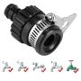 Zerodis 2Pcs Universal Water Faucet Hose Connector for Car Washing Garden Hose Quick Connect Fitting Tap Adapter