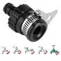 Zerodis 2Pcs Universal Water Faucet Hose Connector for Car Washing Garden Hose Quick Connect Fitting Tap Adapter