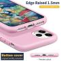 MILPROX iPhone 11 Pro Case with Screen Protector, Liquid Silicone Gel Rubber Shockproof Slim Shell with Soft Microfiber Cloth Lining Cushion Cover for iPhone 11 Pro 5.8 inch (2019)-Pink