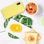 SURPHY Silicone Case for iPhone XR, Slim Liquid Silicone Soft Rubber Protective Phone Case Cover (with Soft Microfiber Lining) Compatible with iPhone XR 6.1", Yellow
