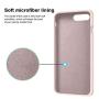 iPhone 8 Plus Case, iPhone 7 Plus Case, Anuck Soft Silicone Gel Rubber Bumper Case Microfiber Lining Hard Shell Shockproof Full-Body Protective Case Cover for iPhone 7 Plus /8 Plus 5.5" - Pink Sand