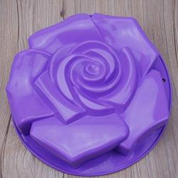 Cake Mold - big size 295.8cm rose flower shape silicone cake mold silicone cake pan kitchenware diy mold e496