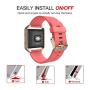 Simpeak for Fitbit Blaze Bands with Frame, Silicone Replacement Band Strap with Frame Case for Fit bit Blaze Smart Fitness Watch, Small/Large