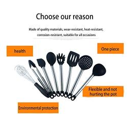 WSPQ Kitchenware Set,Silicone Cooking Utensil Set,Non-Stick,Non-Stick Heat-Resistant Cookware Set,Suitable for All Kinds of Cooking,Baking,Including Spatula,Soup Spoon,Colander