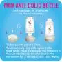 MAM Baby Bottles for Breastfed Babies, MAM Baby Bottles Anti Colic, White, 9 Ounces, 1-Count