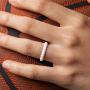 ThunderFit Womens Thin Swivel Rings, 10 Rings / 8 Rings / 4 Rings / 1 Ring - Stackable Silicone Wedding Rings - 2.5mm Wide - 2mm Thick