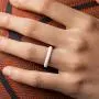 ThunderFit Womens Thin Swivel Rings, 10 Rings / 8 Rings / 4 Rings / 1 Ring - Stackable Silicone Wedding Rings - 2.5mm Wide - 2mm Thick