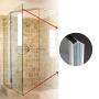 Zengest Glass Door Seal Strip, 120 Inch Shower Door Sweep to Stop Leaks, Shower Silicone Seal Strip