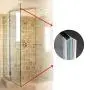 Zengest Glass Door Seal Strip, 120 Inch Shower Door Sweep to Stop Leaks, Shower Silicone Seal Strip