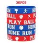 Baseball Rubber Wristband Bracelets ? Kids Party Favors School Carnival Prize Sports Gifts Supplies 36Ct