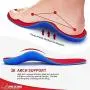 Plantar Fasciitis Gel Running Sports Shoe Insoles for Men,High Arch Support Insoles for Women,Foot Support- Orthotic Insoles Pain Relieve for Flat Feet,metatarsalgia,Pronation,Heel Spur