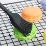 KIYYI High Temperature Resistant Anti-scalding Silicone Clip Food Bread Clip Silicone Brush Butter Brush Baking Set 3 Piece Set Silicone Kitchenware Set