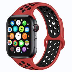 Bravely klimbing Compatible with Apple Watch Band 44mm 42mm 40mm 38mm, Soft Silicone iWatch Bands Replacement Sport Bands for iWatch Series 5 4 3 2 1 for Men and Women S/M M/L