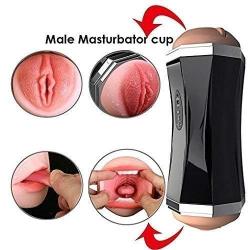 Yikiop T-Shirt Male Aír-cr?ft Cup Man Massager Cup Multi-Speed Electric Medical Lightweight Silicone Waterproof Handheld Vibrating Massager Male Massaging Cup Toys with Strong Suction for Couple