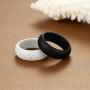 TOUGHARD Cross Silicone Wedding Ring for Men for Women, Premium Medical Grade Silicone Rubber Wedding Bands - Comfortable Fit & Skin Safe, Metallic Look & Matte Colors