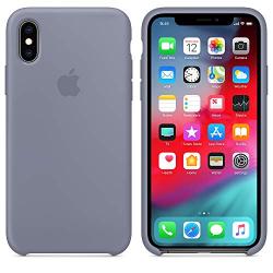 Dawsofl Soft Silicone Case Cover for Apple iPhone Xs Max 2018 (6.5inch) Boxed- Retail Packaging (Lavender Gray)