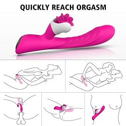 Waterproof G Vibrator Dildo for Women with 9 Strong Vibration Modes for Effortless Insertion, Silicone G Spot Vibrator Clitorial Vibrator for Exciting Stimulation- Ideal Sex Toy for Female