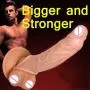 Silicone Cóndom Reusable Pênnís Sleeve Enlargement Toys for Men Chástity Clítoris Stímulator Pênnís Rings 9 INCH Skin Color